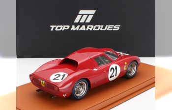 FERRARI 250lm 3.3l V12 Ch. N5893 Team N.a.r.t. North American Racing №21 Dirty Version Winner 24h Le Mans (1965) Jochen Rindt - Masten Gregory, Red