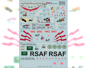 Декаль Panavia Tornado Part 2 The complete set 2 leaf