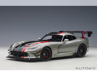 Dodge Viper ACR 2017 (billet silver metallic/black stripes)