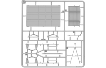 Сборная модель немецкий грузовой прицеп 1.5т / TRAILER German Cargo Trailer Military 1945