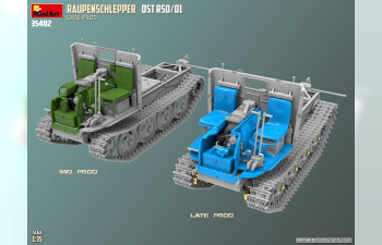 Сборная модель STEYR Rso/01 Гусеничный тягач "Восток" поздний, 1943/44