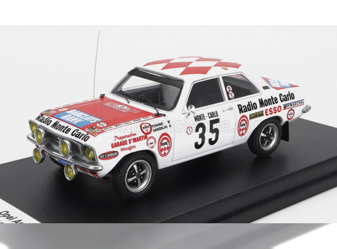 OPEL Ascona №35 Rally Montecarlo (1975) T.Chine - P.Gandolfo, White Red