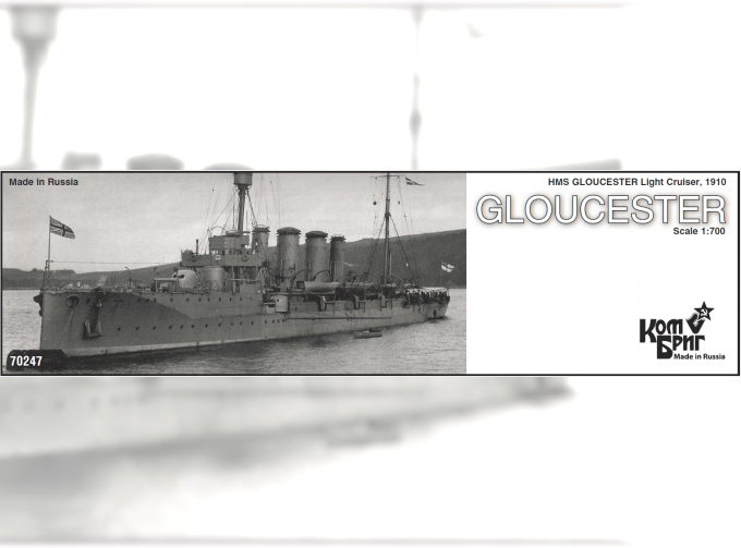 Сборная модель Gloucester Light Cruiser, 1910