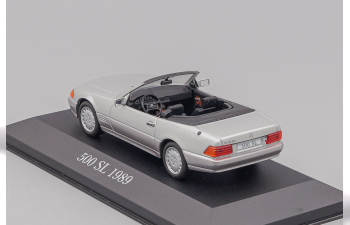 MERCEDES-BENZ 500 SL (1989), Mercedes-Benz Offizielle Modell-Sammlung 36, silver