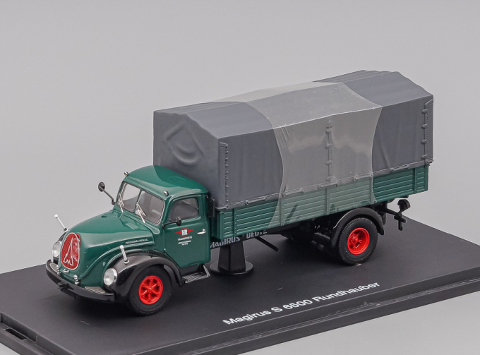 MAGIRUS S 6500 Rundhauber with canvas top, green