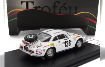 RENAULT Alpine A110 №136 Rally Montecarlo (1970) L.Elfs - P.Lorang, White