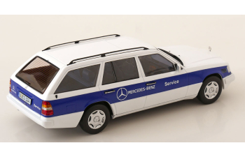MERCEDES BENZ E-class (s124) T-model Sw Station Wagon Mercedes Car Service (1995), White Blue