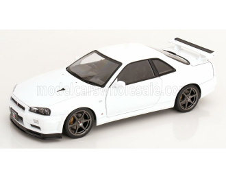 NISSAN Skyline GT-R R34 V-Spec II with OEM-rims (2001), white