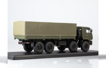 Камский грузовик 6560 бортовой (с тентом), хаки