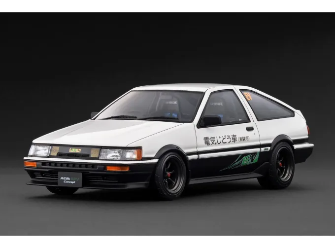 Toyota Corolla Levin 3Dr (AE86) BEV, white / black