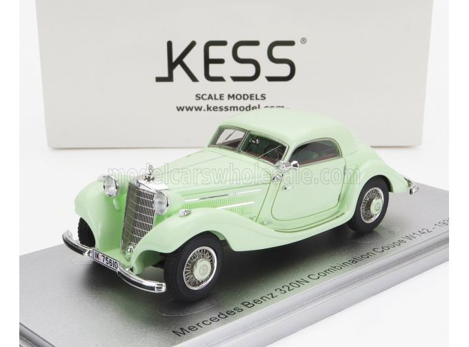 MERCEDES-BENZ 320n (w142) Combination Coupe (1938), Very Light Green