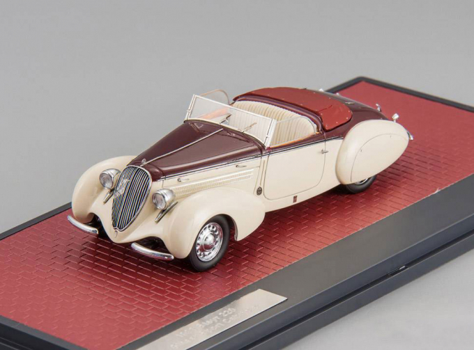 STEYR 220 Gleaser Sport Cabriolet (1938), beige / maroon