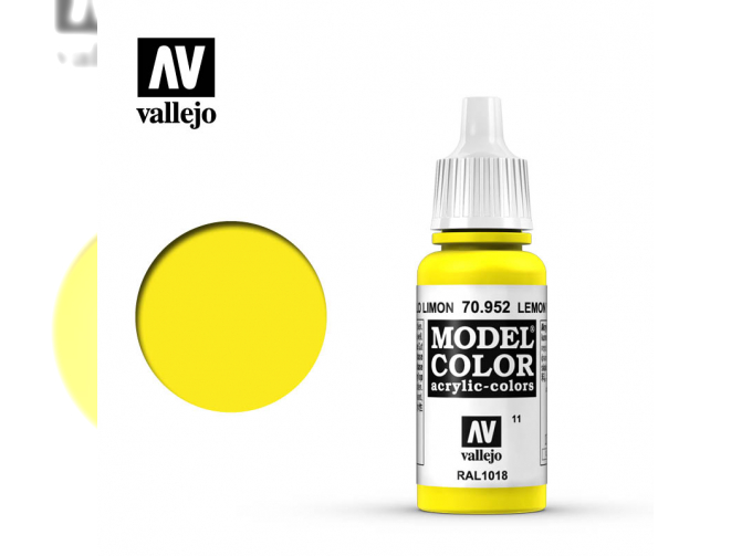 Краска акриловая `Model Color Лимонно-желтый/Lemon yellow