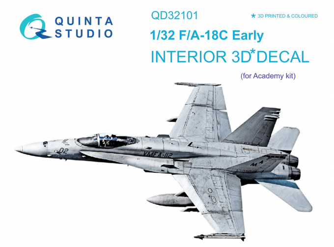 3D Декаль интерьера кабины F/A-18С Early (Academy)
