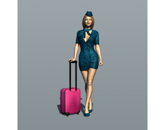 Фигурка 760 Стюардесса 2, окрашенная