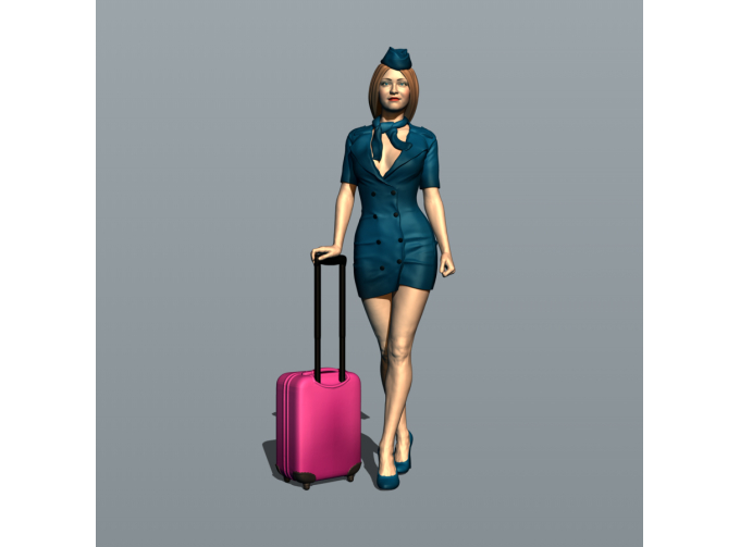 Фигурка 760 Стюардесса 2, окрашенная