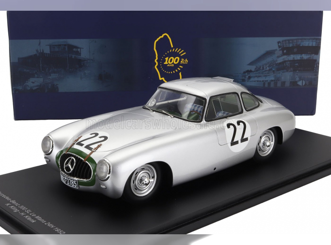 MERCEDES-BENZ 300sl 3.0l S6 Team Daimler-benz A.g. N 22 24h Le Mans (1952) K.Kling - H.Klenk, Silver