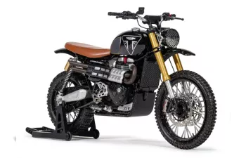 TRIUMPH Scrambler 1200XE (2019), black/brown