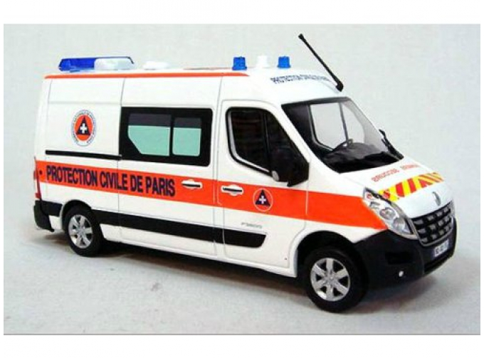 RENAULT MASTER Civil Protection of Paris (скорая медицинская помощь) 2014, white