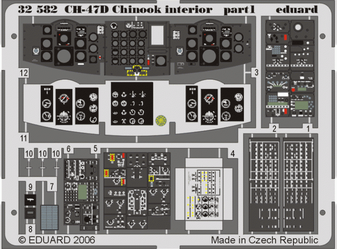 Фототравление для CH-47D interior