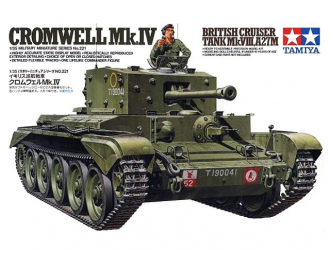 Сборная модель Английский средний крейсерский танк Mk.VIII Кромвель Mk.IV, индекс разработки A27M (Meteor) с фигурой командира