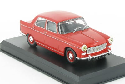 PEUGEOT 404 de 1960, серия Auto Plus La Collection 10, красный