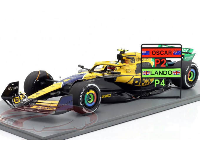 McLAREN MCL38 #4 4th Monaco GP Formula 1 Lando Norris (2024)