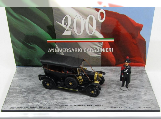 FIAT Zero 200th Anniversary Carabinieri With 2 Figures (1906), black