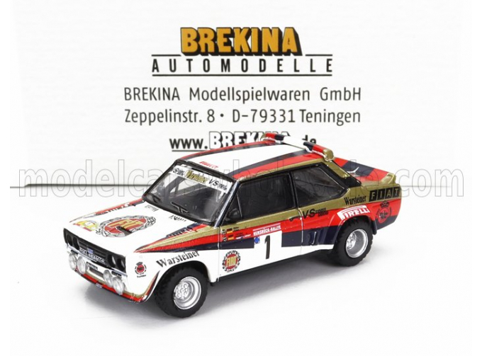 FIAT 131 Abarth N 1 Winner Rally Hunsrueck (1980) Walter Rohrl - Christian Geistdorfer, White Red Black Gold