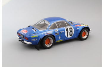 Renault-Alpine A110 1800S #18 Winner Monte Carlo Rally 1973 Andruet - Petit, blue