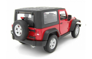 Jeep Wrangler Rubicon 2007 с тентом,красный/черный