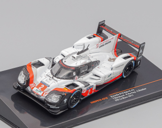 PORSCHE 919 Hybrid 2.0l Turbo V4 Team Porsche N2 Winner 24h Le Mans (2017) T.Bernhard - E.Bamber - B.hartley, white / red / black