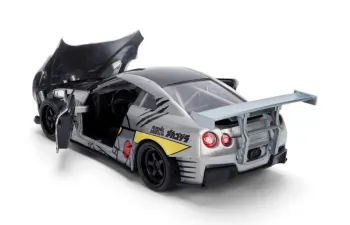 NISSAN GT-R (R35) Ben Sopra "Mechagodzilla" (2009), silver-grey / with decor