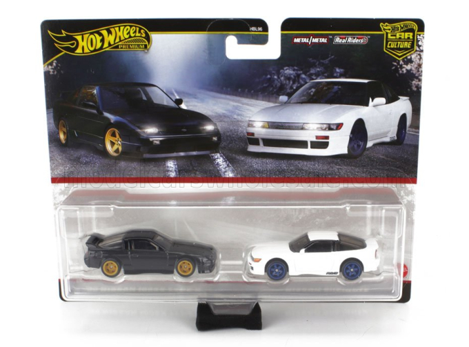 NISSAN Set 2x 180sx Type X Coupe + Sileight (silvia S13) Coupe (1989), Black White