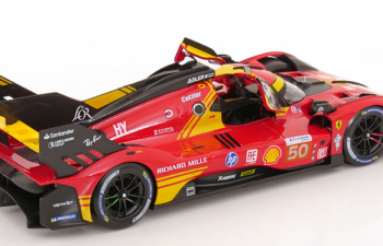 FERRARI 499p 3.0l Turbo V6 Team Ferrari Af Corse №50 Winner 24h Le Mans (2024) Antonio Fuoco - Miguel Molina - Nicklas Nielsen, Red