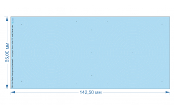 Декаль Радиальные клепочные ряды (размер клепки 0.10 mm, интервал 0.4 mm), белые