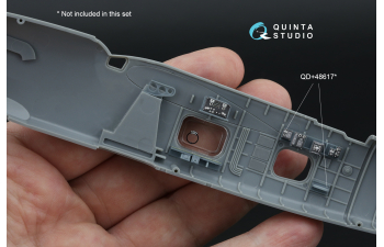 3D Декаль интерьера кабины Наблюдателя Fairey Barracuda (Trumpeter) (с 3D-печатными деталями)