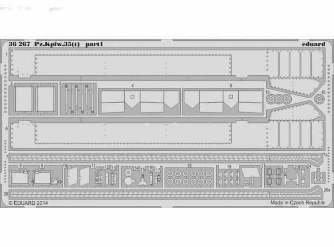 Фототравление для Pz.Kpfw.35(t)