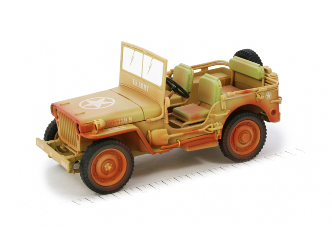 Jeep Willys 1943 Casablanca грязный в пустынном песке