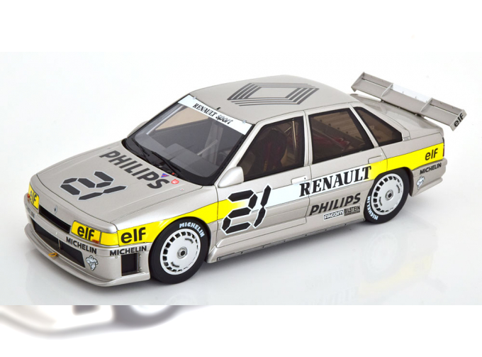 RENAULT 21 Super Presentation (1987), silver yellow white