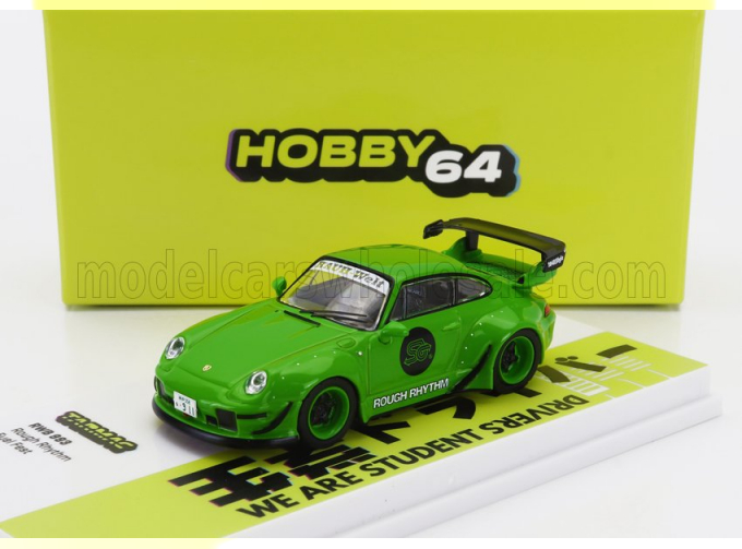 PORSCHE 911 993 Gt2 Coupe №0 Racing (1996), Green