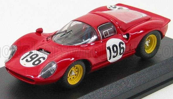 FERRARI Dino 206s Coupe №196 2nd Targa Florio (1966) Baghetti - Guichet, Red