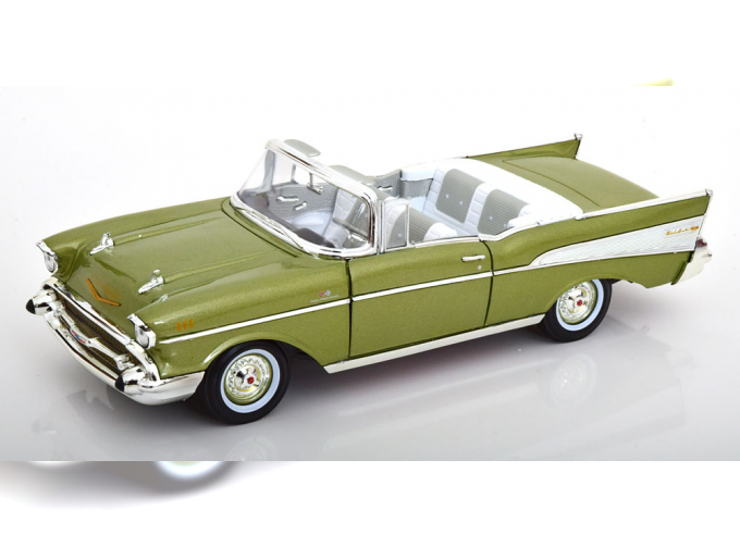 CHEVROLET Bel Air Cabriolet Open (1957), Green Met