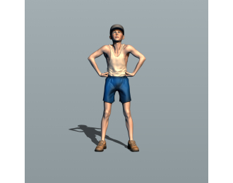 Фигурка Пацан, окрашенная