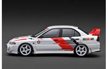 MITSUBISHI Lancer Evolution IV (CN9A), white rally decoration version