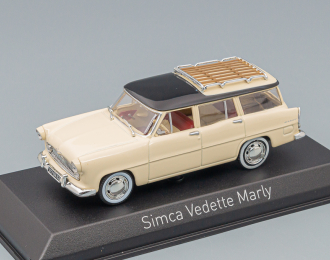 SIMCA Vedette Marly 1957, paille yellow / black