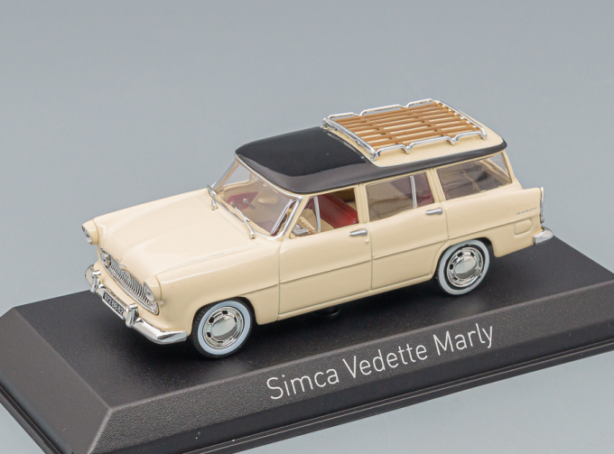 SIMCA Vedette Marly 1957, paille yellow / black