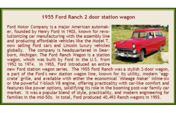 FORD Ranch 2х дверный универсал (1955), белый