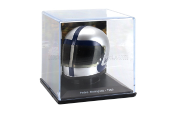 HELMET F1 Casco Helmet Pedro Rodriguez Team Scuderia Ferrari Sefac 312 Season (1969), Silver