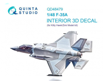 3D Декаль интерьера кабины F-35A (Kitty Hawk/Zimi Model)